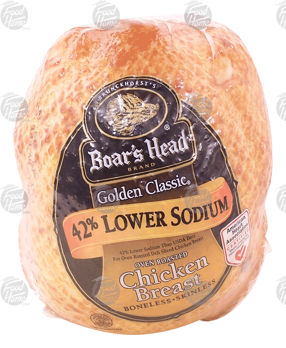 Boar's Head Golden Classic oven roasted chicken breast, 42% lower sodium, boneless & skinless Full-Size Picture